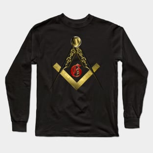 Masonic Square and Compass Long Sleeve T-Shirt